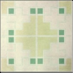 Artistic glazed tile