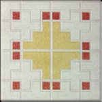 Artistic glazed tile