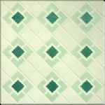 Artistic glazed tile